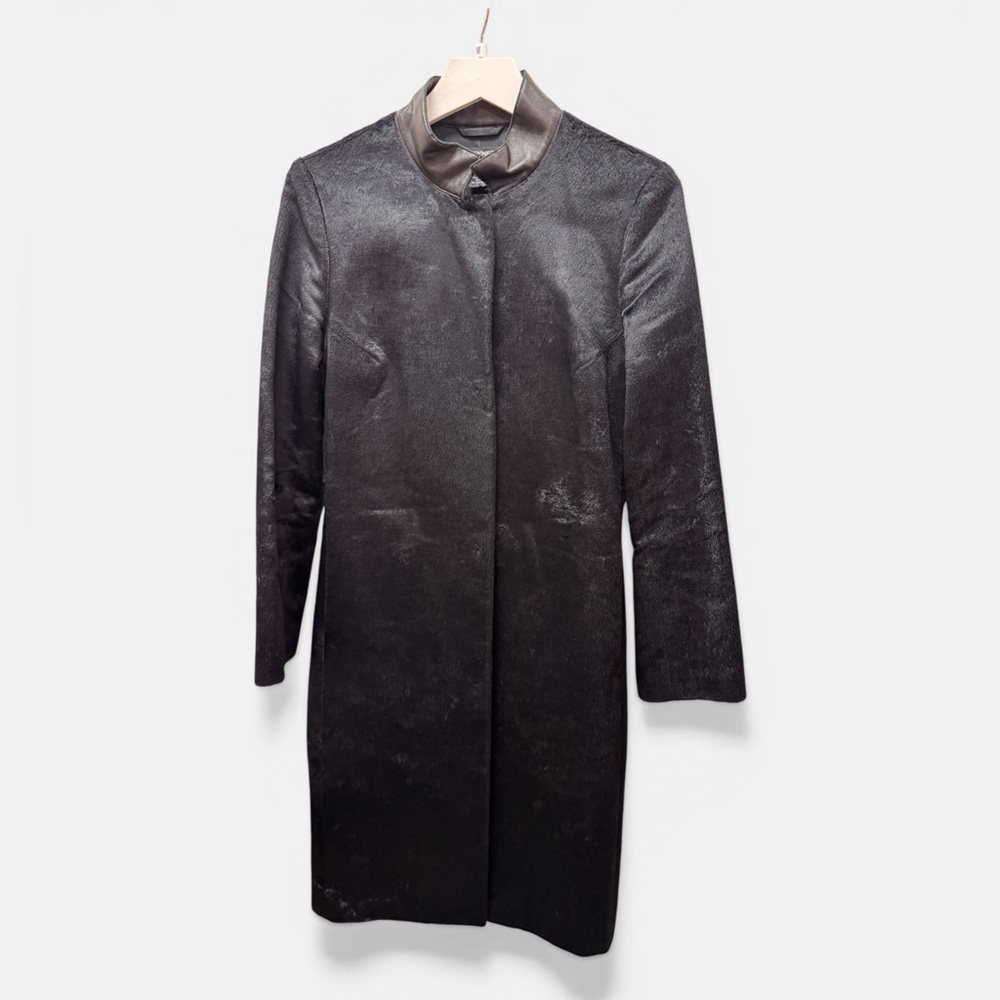 Vivienne Tam dress coat, size 2, stunning faux pony hair, excellent condition